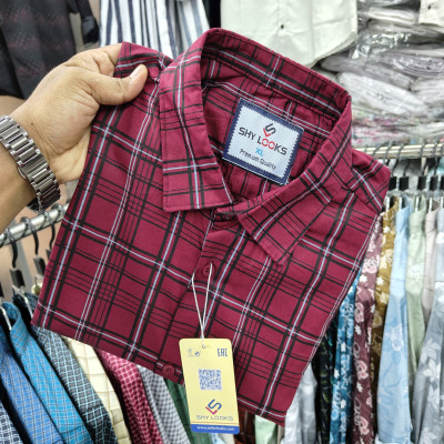 Cotton full Sleeve Check Shirt for Men's