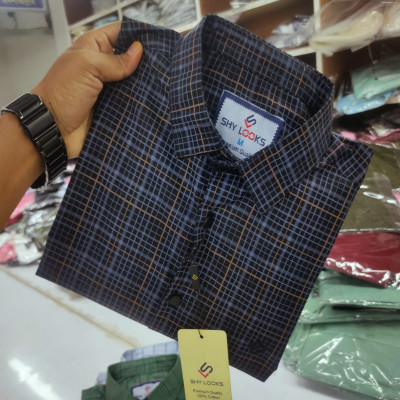 Cotton full Sleeve Check Shirt for Men's