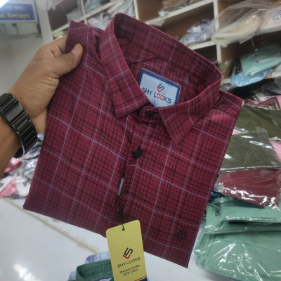 Cotton full Sleeve Check Shirt for Men's