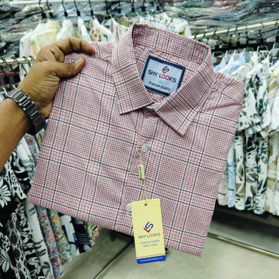 Cotton full Sleeve Check Shirt for Men's