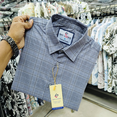 Cotton full Sleeve Check Shirt for Men's