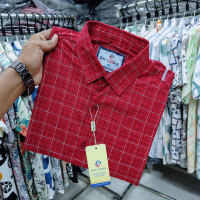 Cotton full Sleeve Check Shirt for Men's