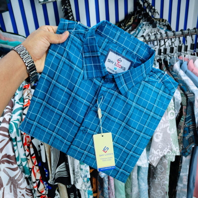 Pure Cotton Full Sleeve Check Shirt for Men's