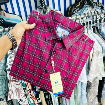 Pure Cotton Full Sleeve Check Shirt for Men's