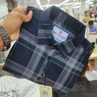 Premium Cotton Double Part Check Shirt