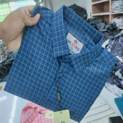Cotton full Sleeve Check Shirt for Men's