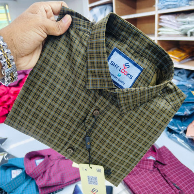 Cotton full Sleeve Check Shirt for Men's
