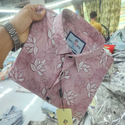 Pure Cotton full Sleeve Print Shirt