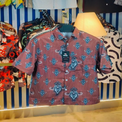 Boxy Fit Dropped Shulderd Half Sleeve Shirts