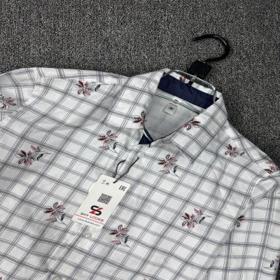 Shy Looks Pure Cotton Contrast Shirt for Men's