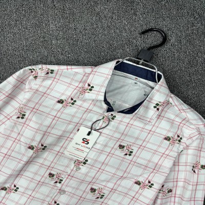 Shy Looks Pure Cotton Contrast Shirt for Men's