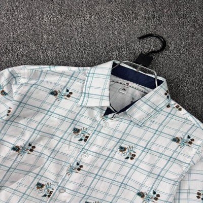 Shy Looks Pure Cotton Contrast Shirt for Men's