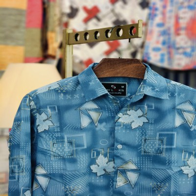 Shy Looks Pure Cotton print Shirt for Men's